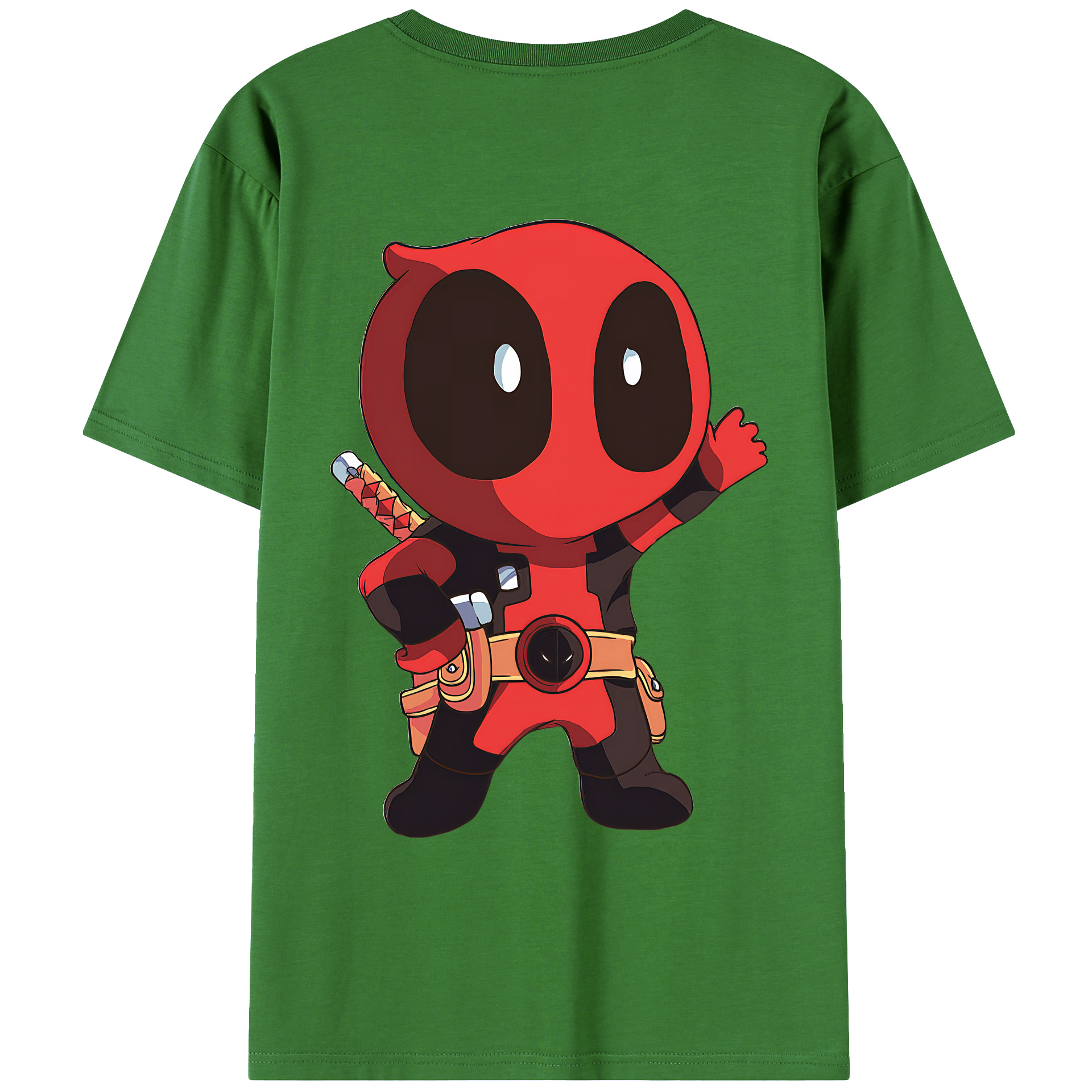 （画像用） Deadpool デッドプール レディース半袖Tシャツ(バックプリント)